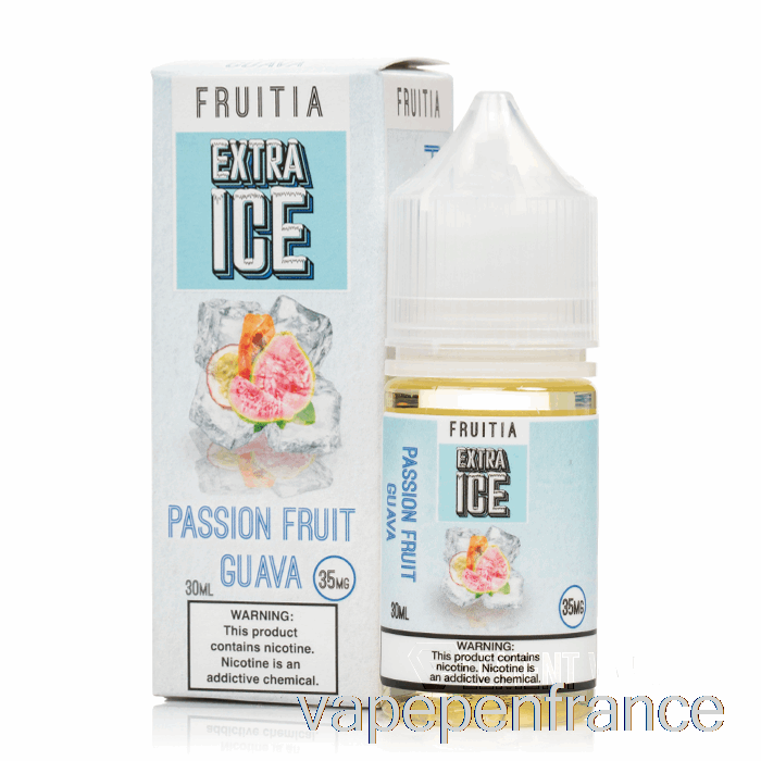 Goyave Fruit De La Passion - Glace Supplémentaire - Sels De Fruitia - Stylo Vape 30 Ml 50 Mg